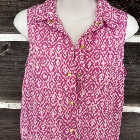 Michael Kors pink printed mini romper playsuit Small - Picture 11 of 12